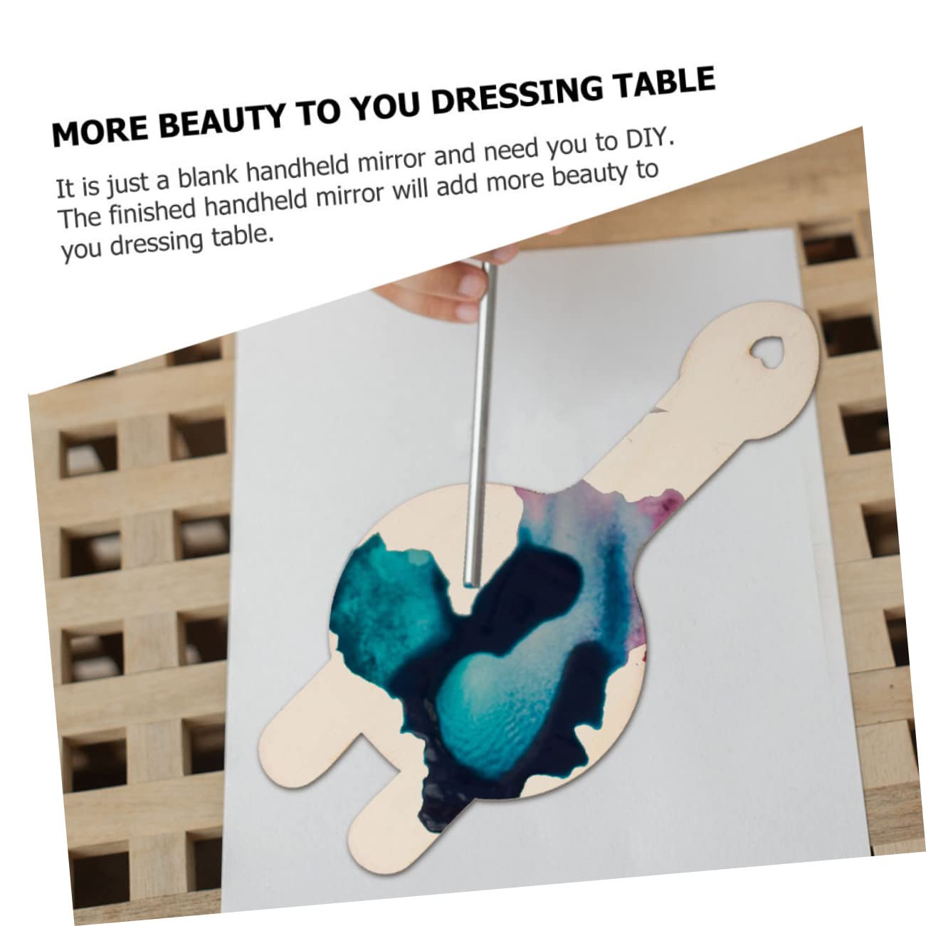 TOYANDONA Handmade Boys and Girls Mirrors 6pcs DIY Wooden Small Mirrors for Home Decor Boys and