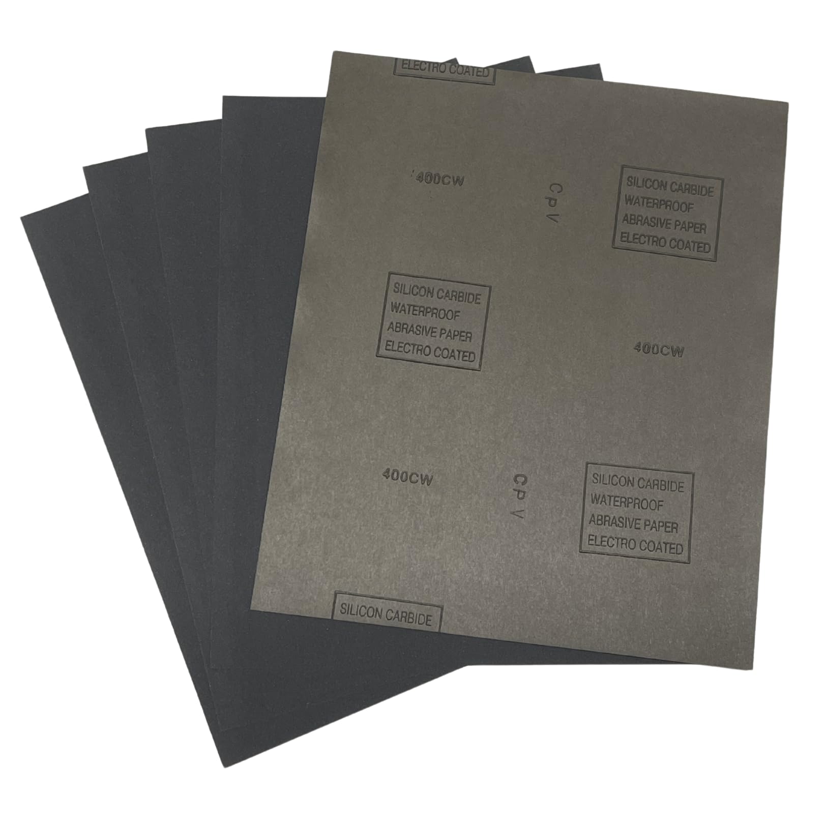 Wet&Dry Sandpaper Sheets // 230mmx280mm Quality Silicone Carbide Sanding Sheets // P60-P2500 // 10pk (P400 (Fine))