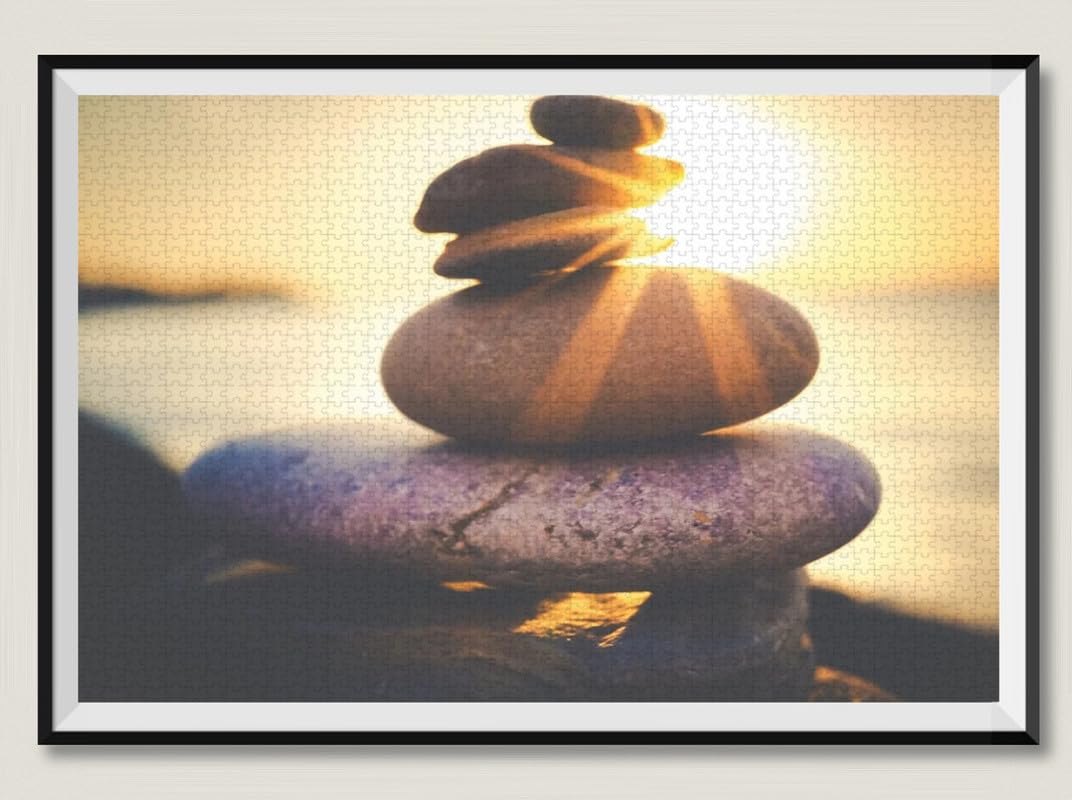 Sunset Stone - Rompecabezas de madera de 2000 piezas - Rompecabezas grande para adultos y adolescentes