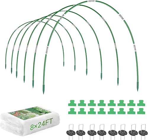 Garden Netting Kit, 8 x 24 ft Fruit Tree Mesh