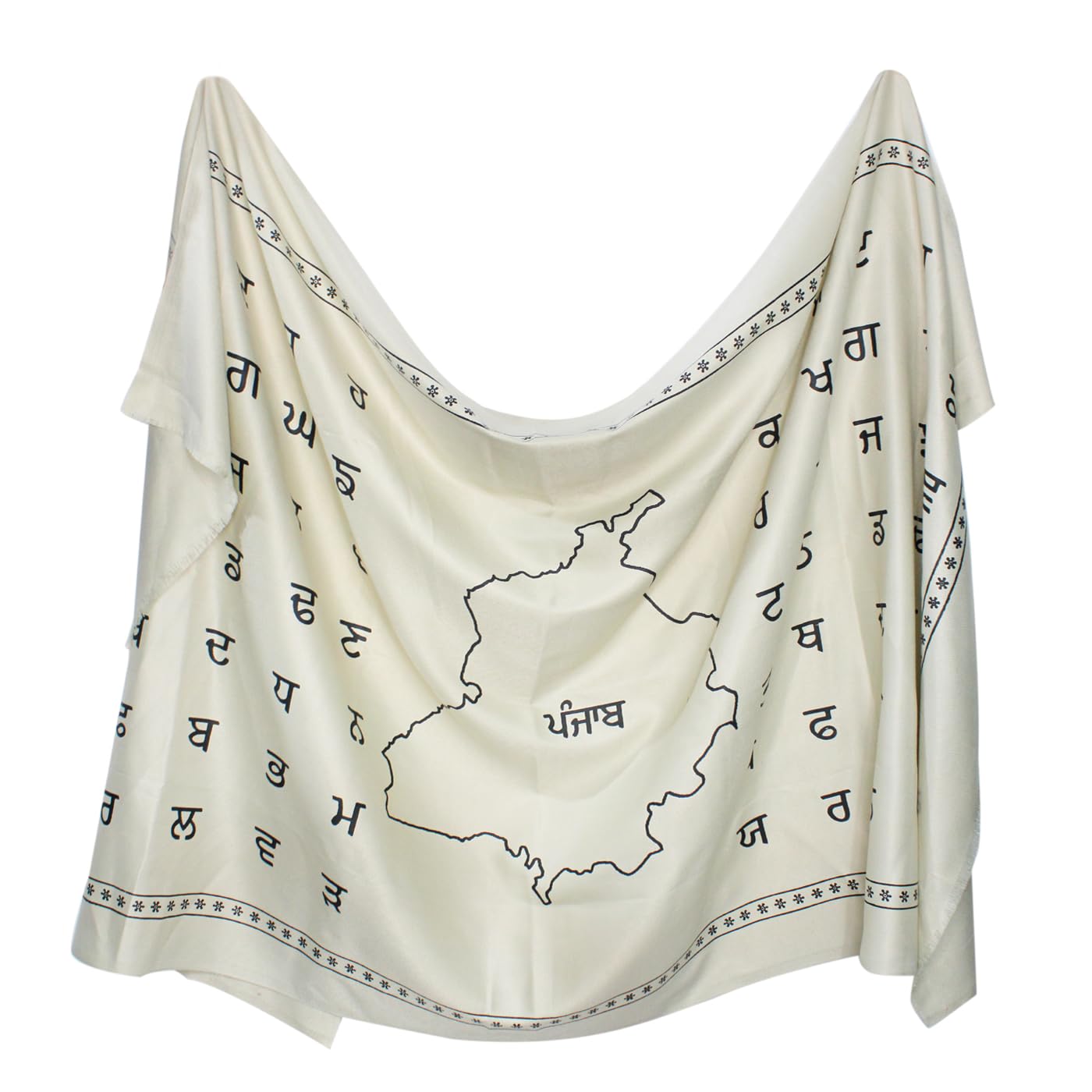 MAJIKWinter Warm Punjab Shawl |Stole with Printed Gurmukhi Maa Boli Punjabi Shawl for Men and Women