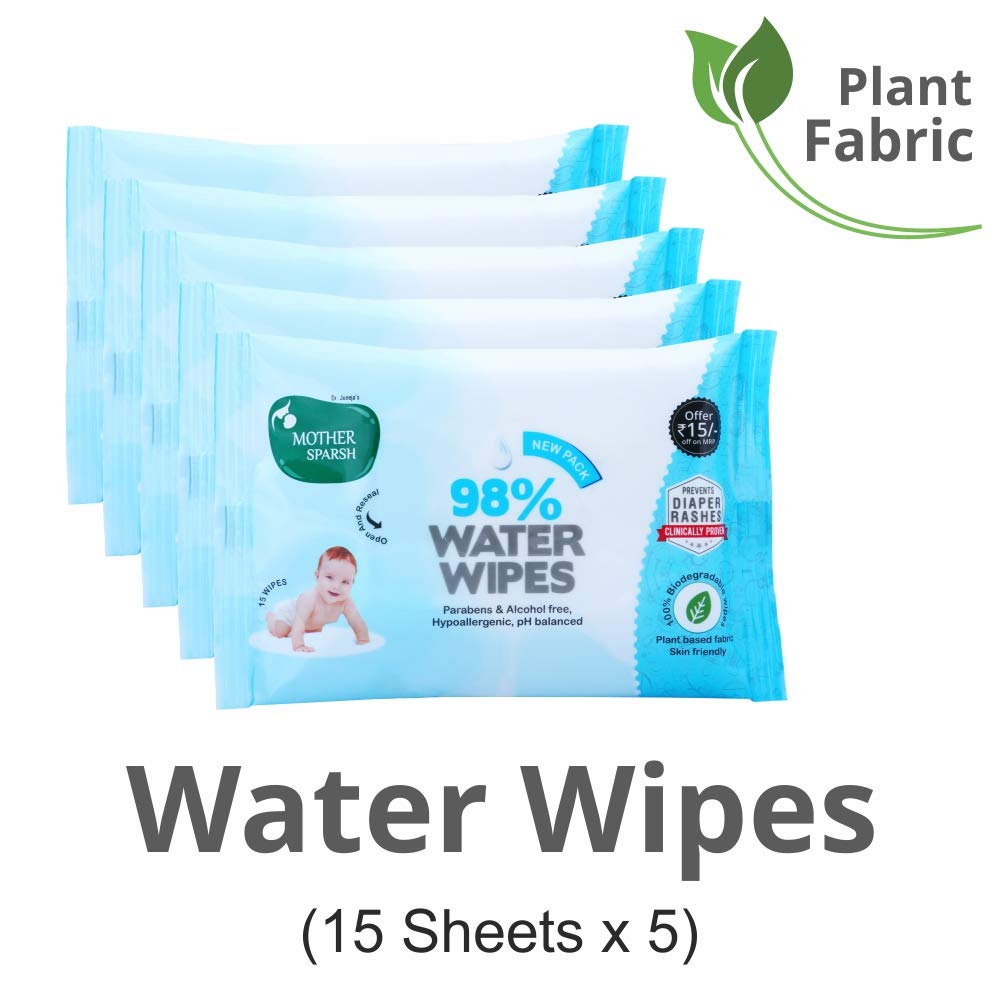 mother sparsh water wipes