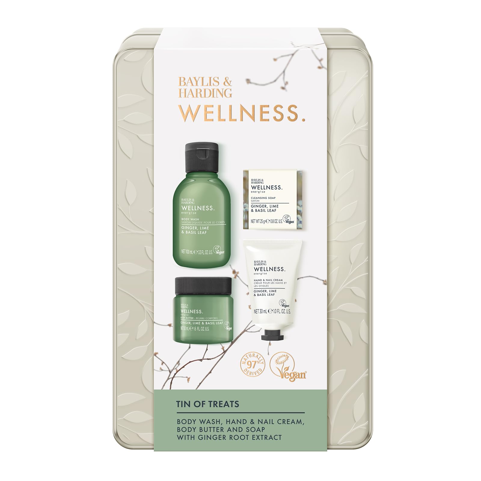 Baylis & Harding Wellness Tin Of Treats Gift Set (Pack of 1) - Vegan Friendly - Image 2
