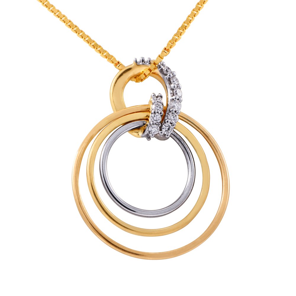 Pride Diamond Collection 18K Yellow Gold and Diamond Pendant-image-40