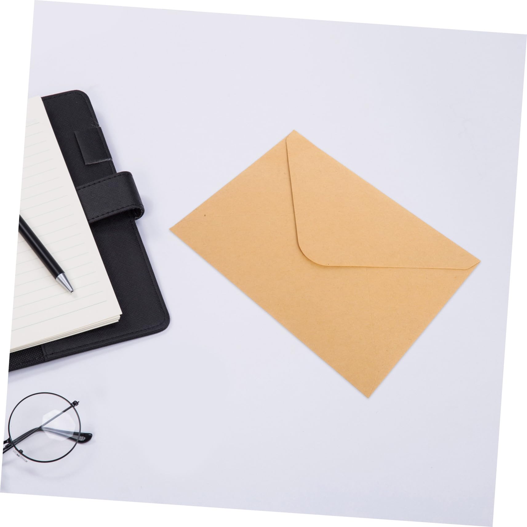 Buste in Carta Kraft Marrone V-flap 100 Pezzi per Inviti