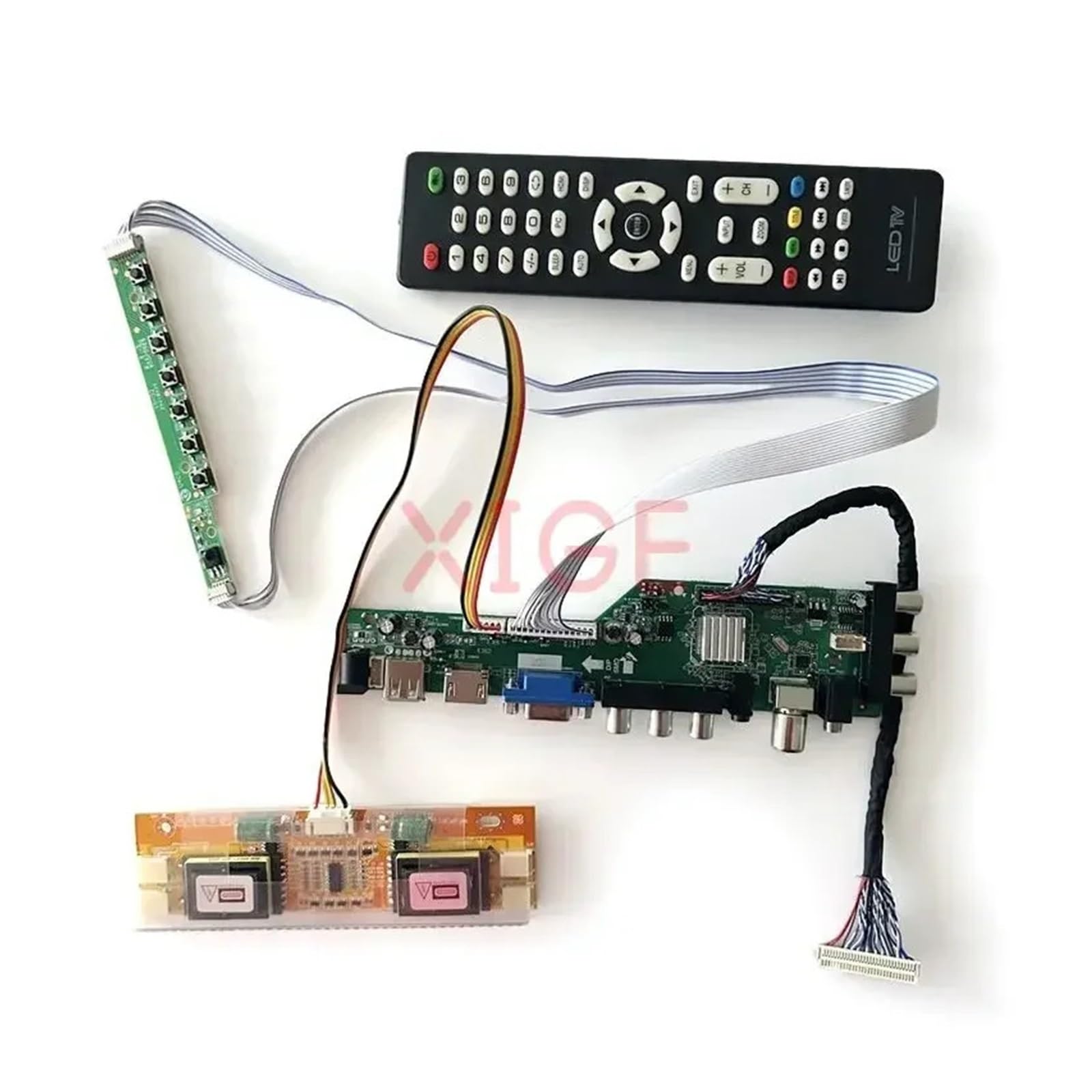 for M170EU01 M170EN04 M170EN05 M170EN06 Treiber Board Kit 4CCFL LVDS-30Pin Matrix USB + HDMI + VGA + AV + IR 1280 * 1024 DVB Signal Digitales Zubehör(for M170EN04-1)