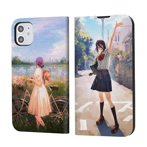 チェンソーマン レゼ スマホケース iPhone17用の ケース スマホカバー 全機種対応 iPhone16pro iPhone15 携帯カバー シリコン 耐衝撃 手帳型 オグリキャップ 全面保護 TPU素材 横置きスタンド機能