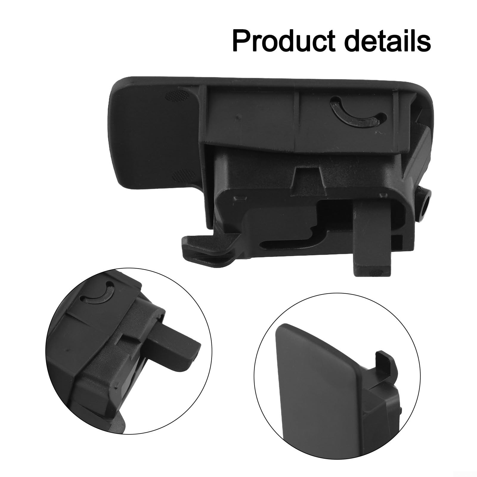 Maniglia destra per vano portaoggetti, maniglia di chiusura, interruttore 1K1857077B, ricambio OEM per Golf 5 6 e MK5 (nero)