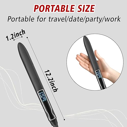 Miniatura 7 de Peine eléctrico para alisar el cabello, peine alisador eléctrico, planchas planas pequeñas para cabello corto, mini alisador de cabello de