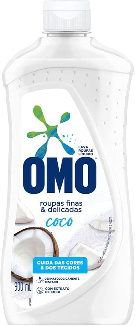 OMO Roupas Finas E Delicadas - Sabão Líquido Coco 900Ml Menor preço em OMO Roupas Finas E Delicadas - Sabão Líquido Coco 900Ml