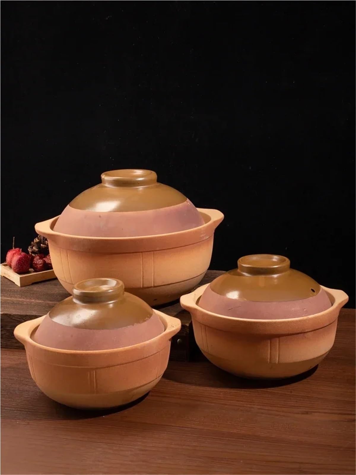Casseruola Casseruola Pentole in ceramica Pentola for uso domestico for riso Padella antiaderente(1000 ml)