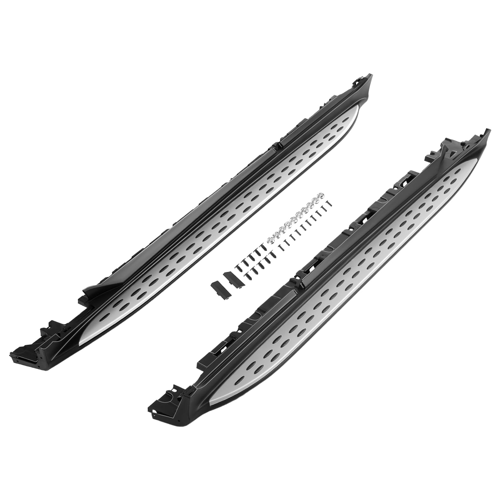 Set di pedane laterali, compatibili con Mercedes Benz GLC X253 C253 2015-2023, battitacco in alluminio, antiscivolo, robusto, sinistro e destro