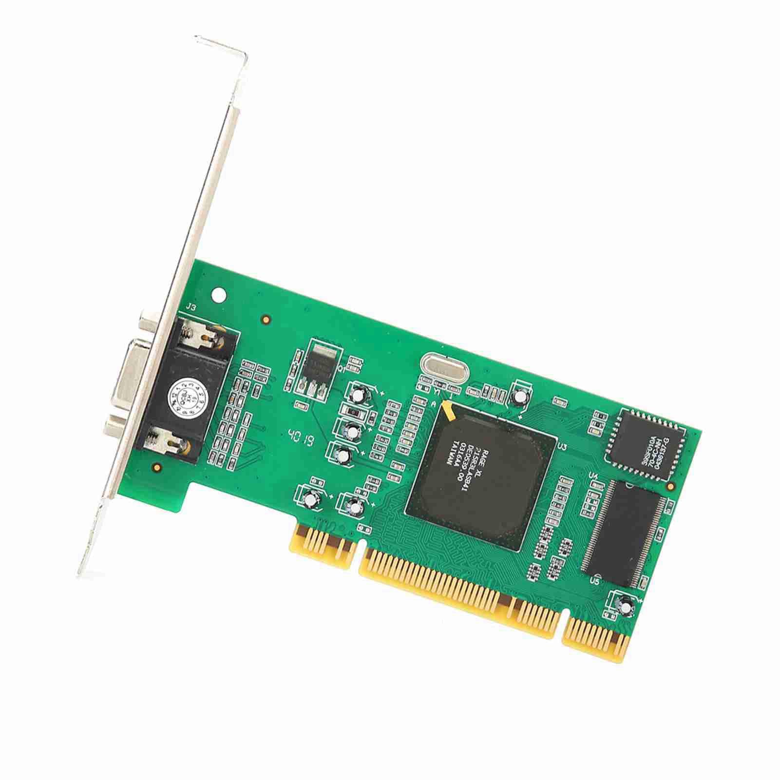 Scheda Grafica Vga PCI 8MB 32Bit Accessori per Computer Desktop Multi Display per ATI Rage XL Scheda Video PCI Vga Multidisplay Grafica PCI da 8 MB Tipo di Interfaccia e Aiuta Il