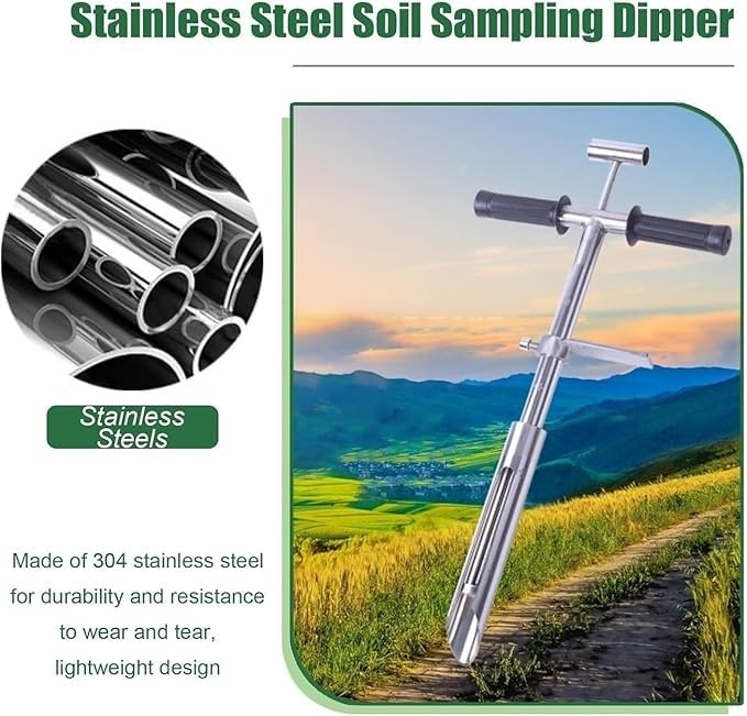 Kit de prueba de suelo para césped con sonda y extractor de núcleos para granjas y jardines 5