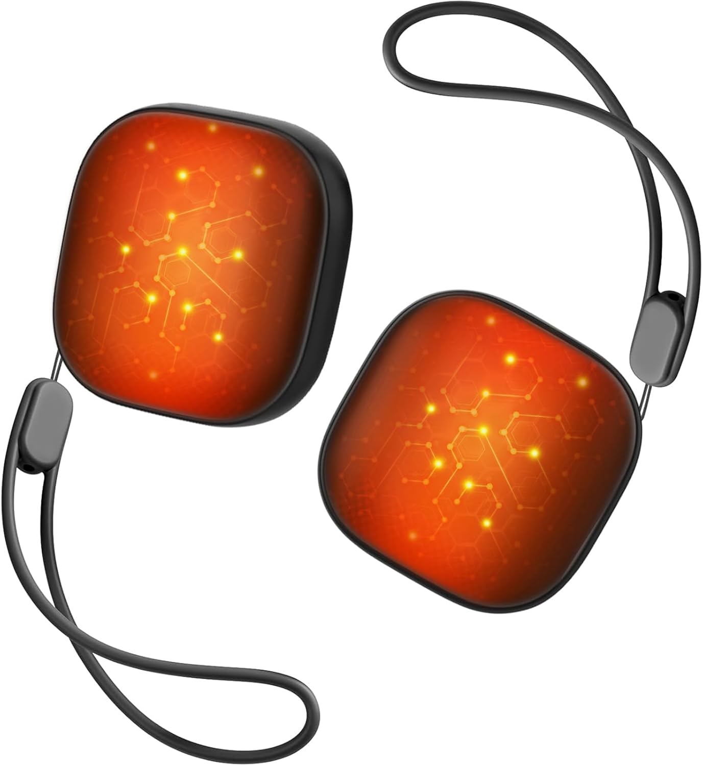 Pocket Size Hand Warmers Rechargeable 2 Pack, AI Smart Chips 3 Levels Heating Ultrathin Electric Handwarmers with 4000mAh, Portable Electric Hand Warmer, Hunting Camping Hiking Men Womens Gifts