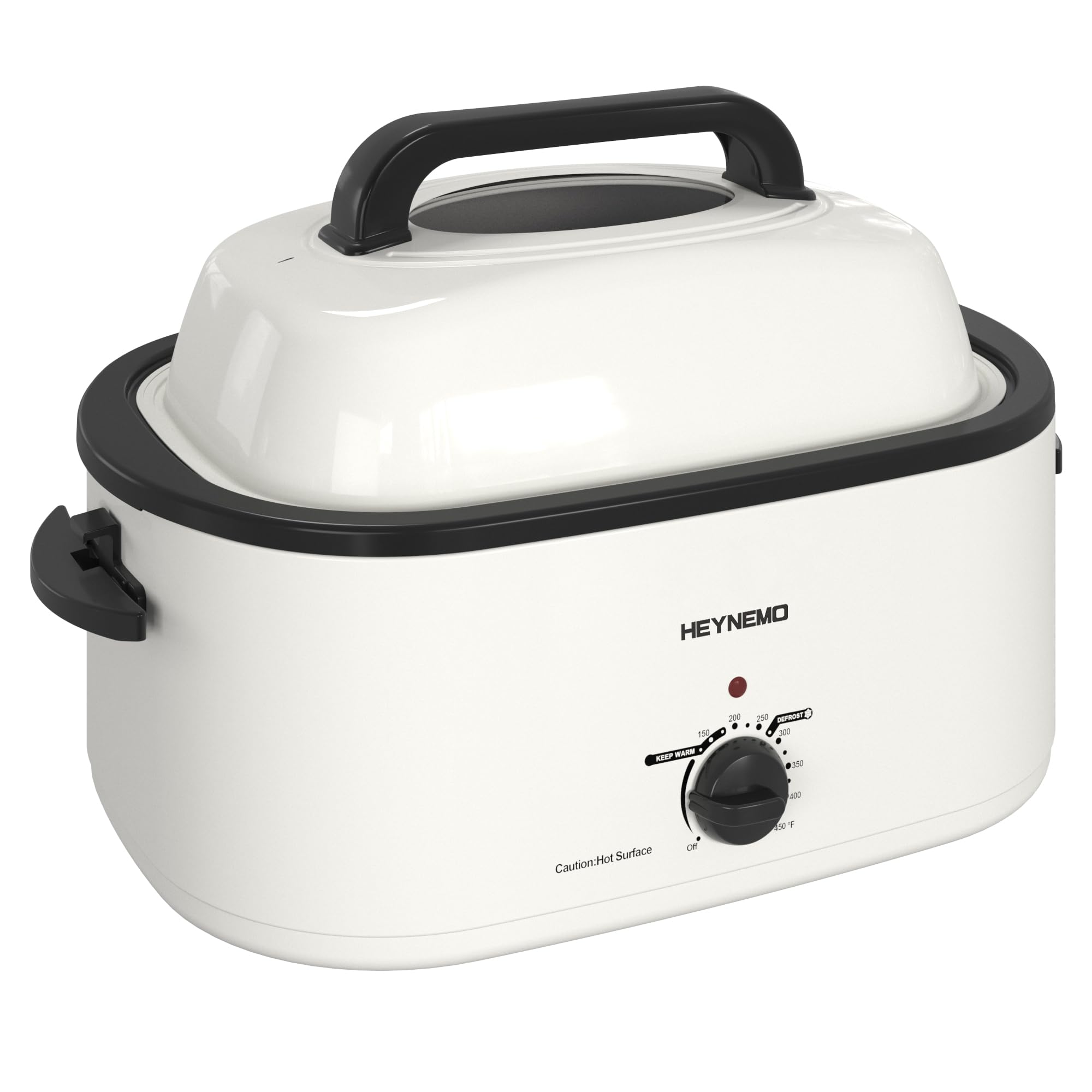 Roaster Oven 22Qt, Multifunctional Electric Roaster Oven for Turkey Meats Bread Soup Sauce, Fast-Cooking Turkey Roaster with Self-Basting Lid, Removable Pan and Rack, Stainless Steel