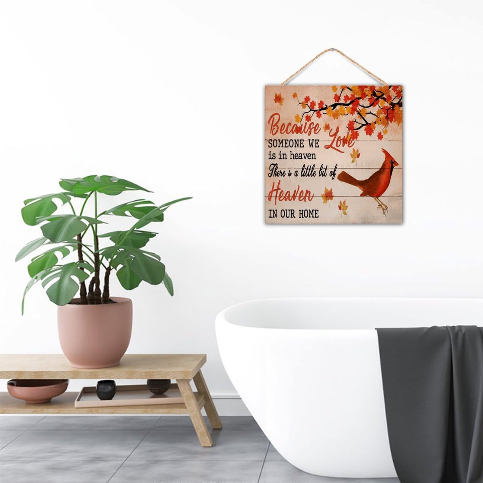 Placca commemorativa per fratello – Happy Birthday in Heaven a forma di cuore regalo commemorativo per la perdita del fratello – Targa per lutto della notte stellata con scritta Happy Birthday in