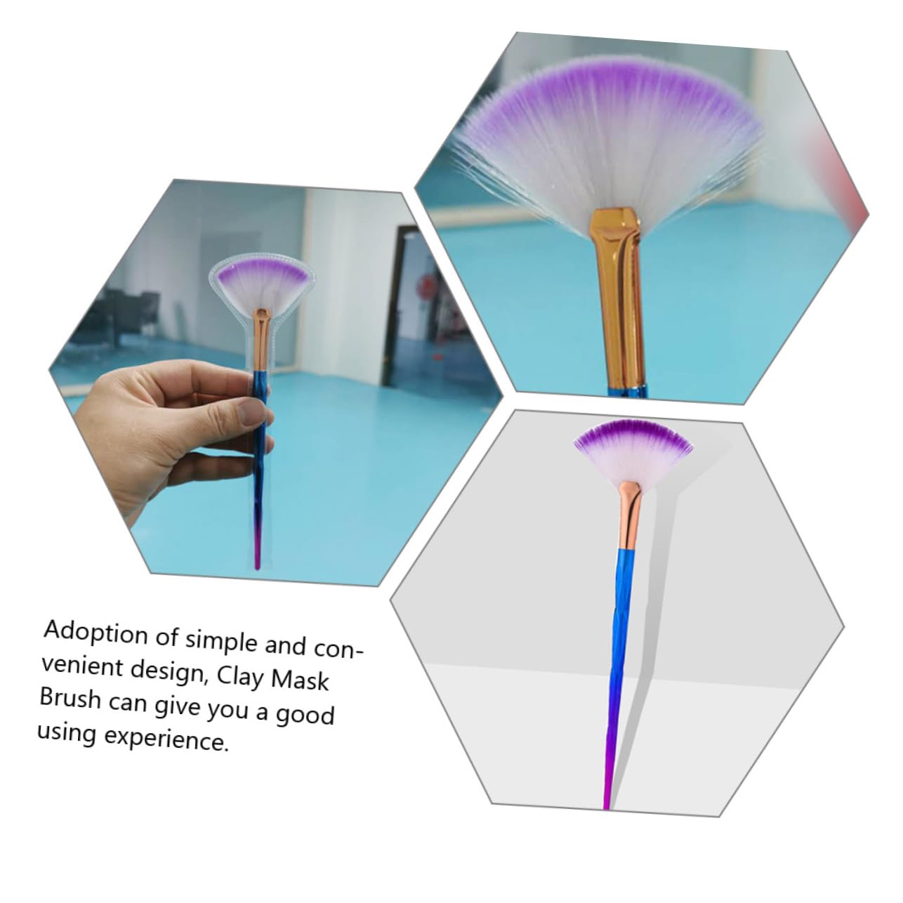 DOITOOL 30pezzi Pennelli Per Applicatore Per Maschera Brush Fan Per Trucco e Blush Strumenti Per Bellezza Professionale Sfumato