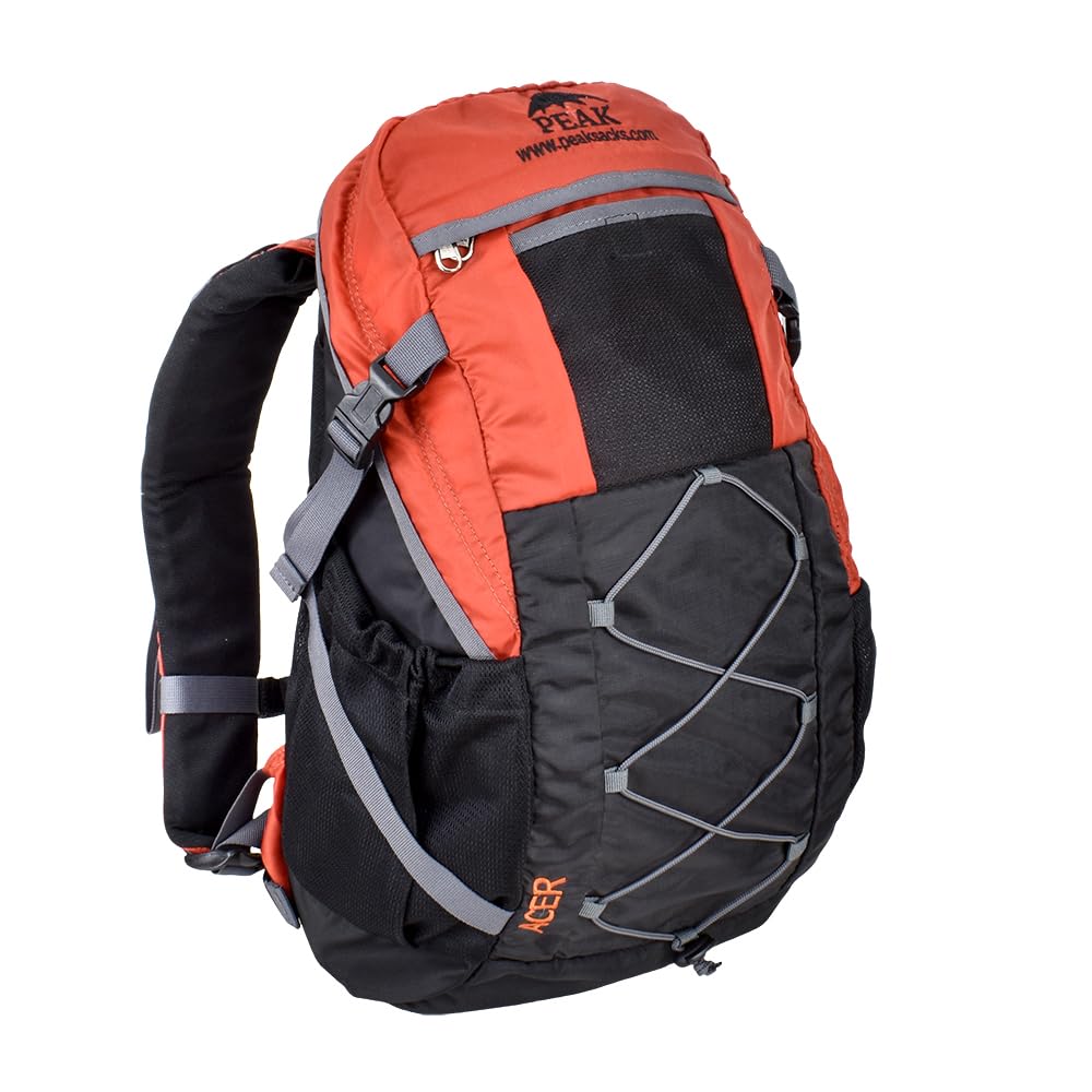 PEAK Trekking Backpack 20L Outdoor Sport Haversacks Rucksack Frontloading Travel Bag with Sack Cover For Hiking Camping