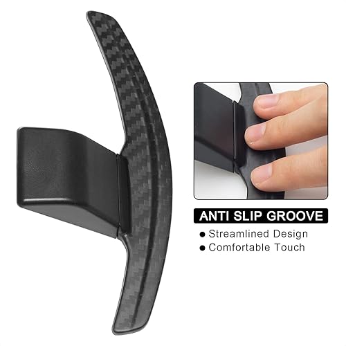 Miniatura 4 de TANGSEN Cubierta de fibra de carbono real para volante de cambio extendida compatible con BMW F01 F02 F06 F07 F10 F13 F15 F20 F21 F30 F45 F48 F80