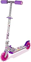 Ozbozz SV13988 Unicorn Scooter with 2 Light up Wheels, Pink Purple Silver