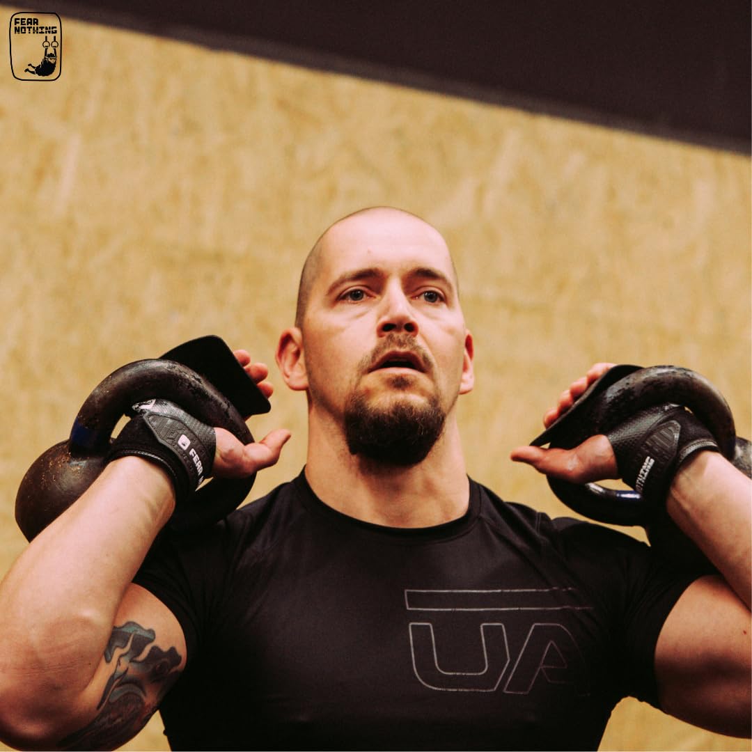 FEAR NOTHING Crossfit Grips Gants d'entraînement pour cross-training haltérophilie Poignées de gymnastique Protection fonctionnelle des mains Gants d'haltérophilie Gants Pullup
