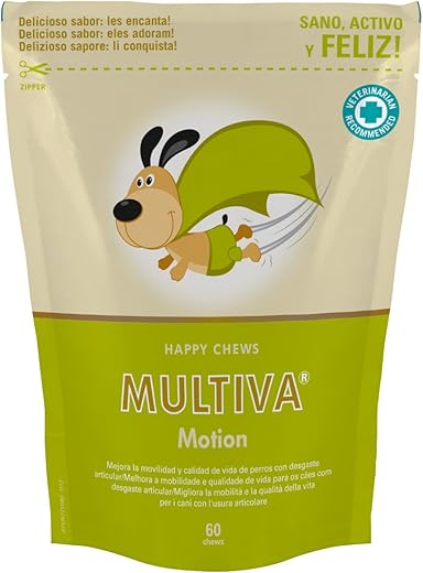 Multiva – Alimento complementario para perros Multiva Motion 60 chews.