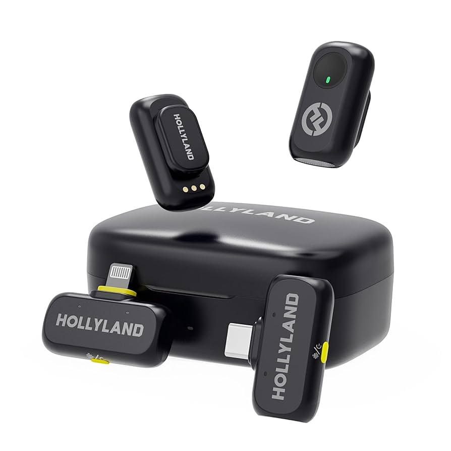 Hollyland Lark A1 Combo Wireless Microphone for iPhone 16/15