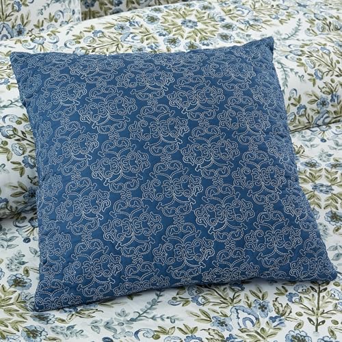Image of Modern Threads 5-Piece Printed Comforter Set, Matisse King in White Gold - Soft Comforter, 2 Pillow Shams, and 2 Decorative Pillows
