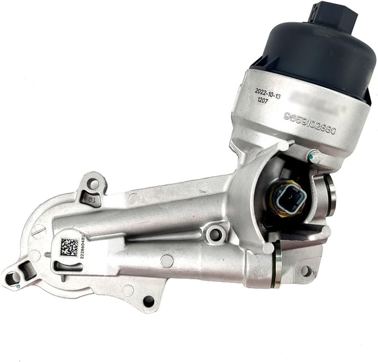 Engine Oil Cooler Assembly Brackets Housing Oil Filter Temperature Sensor Seals Car Cylinder External Accessories for 206 207 C4