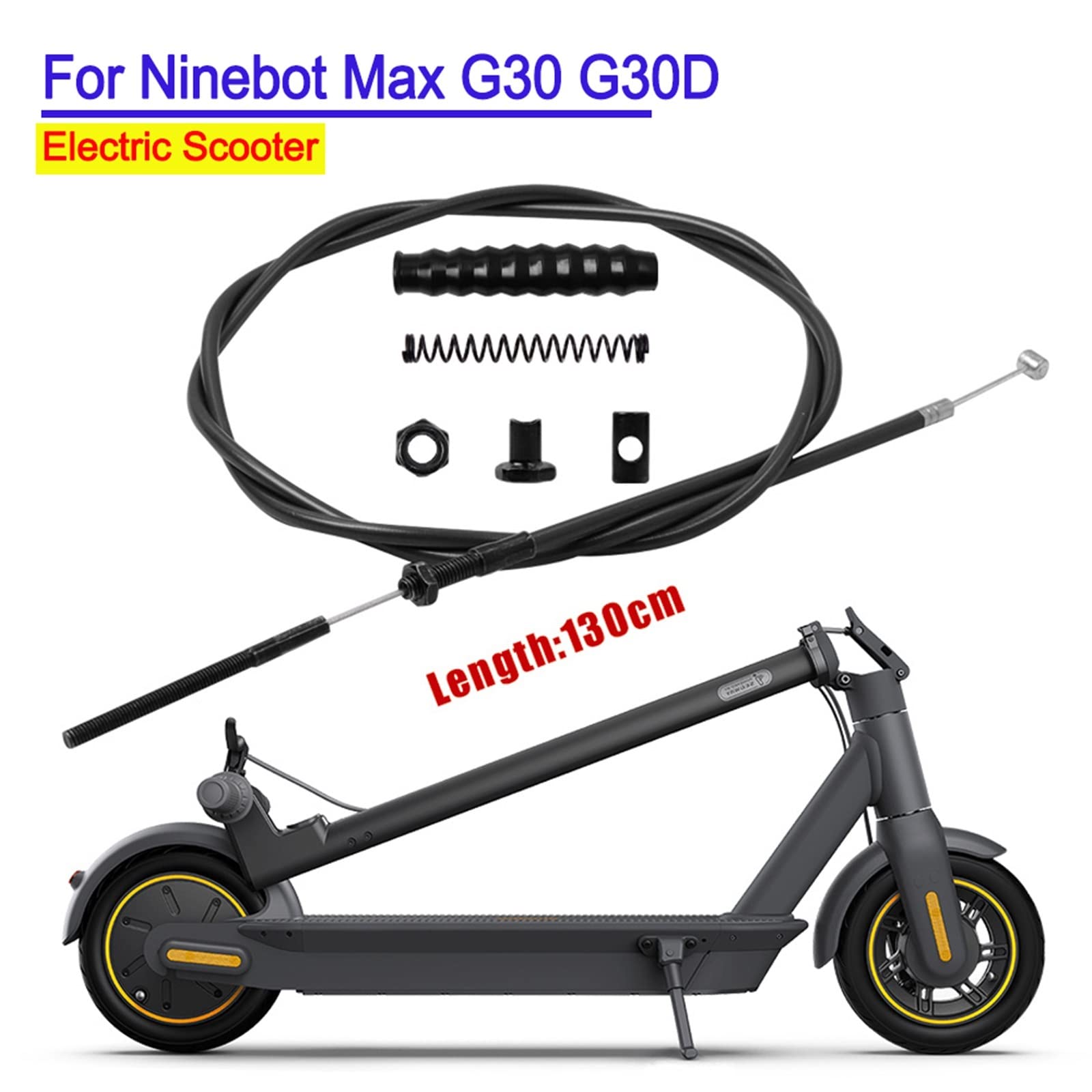ANUTE Linea del Cavo Freno Durevole Adatto for Segway Ninebot Max G30 Monopattino G30D Accessori del Gruppo Freno a Ruota Anteriore Scooter