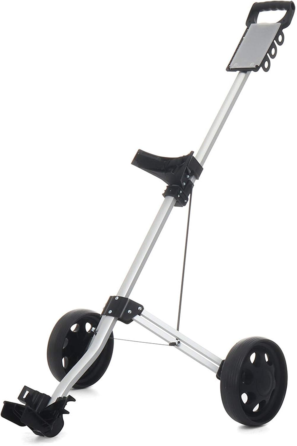 Amazon ゴルフプッシュカート 折りたたみ式ゴルフトロリー2輪プッシュプルゴルフカート空港手荷物チェックベビーカー、屋外スポーツ旅行用