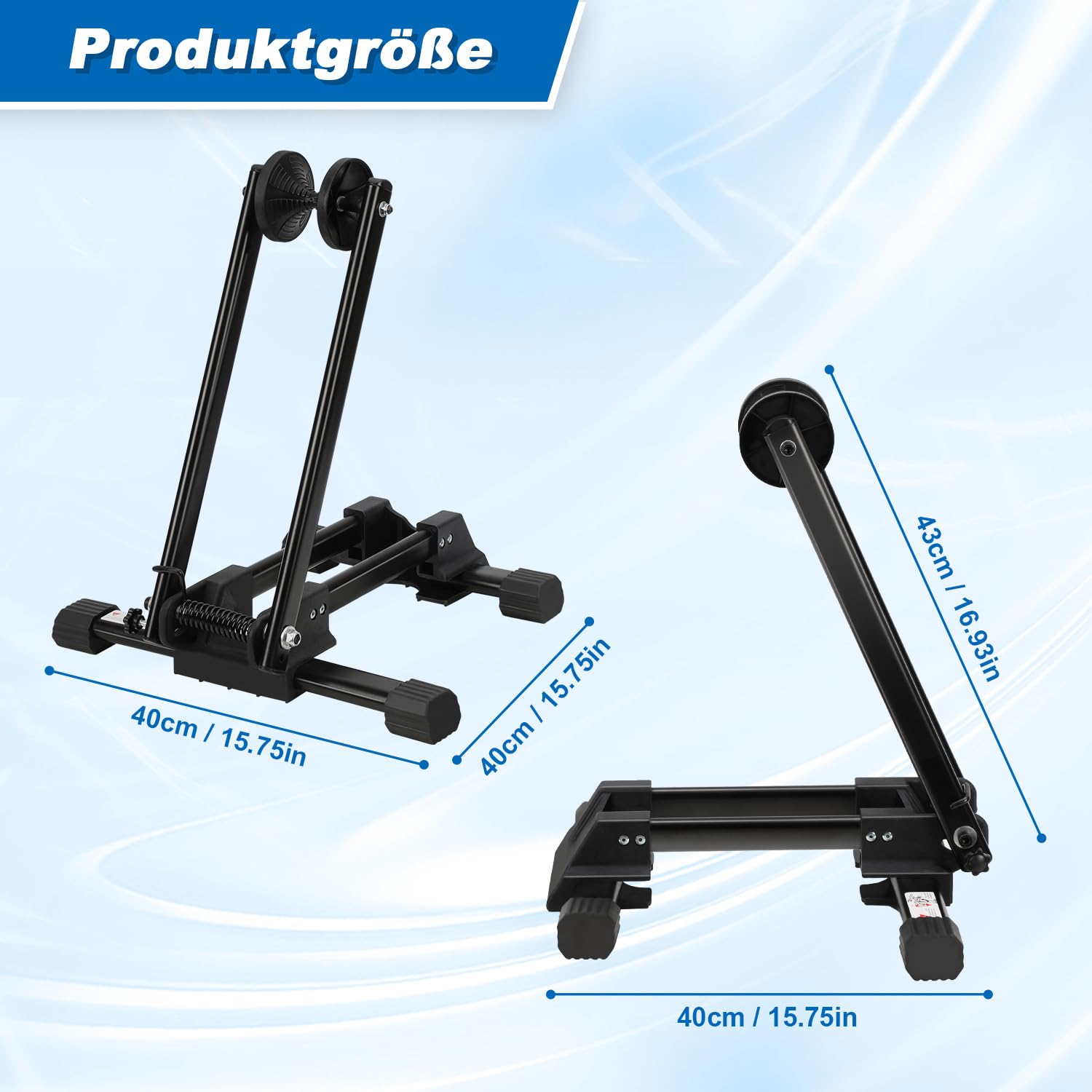 Soporte para bicicleta montado en aluminio