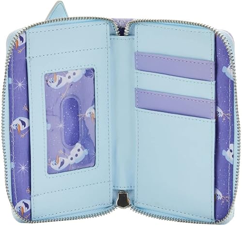 Miniatura 2 de Loungefly Disney Frozen Princess Castle - Cartera con cremallera alrededor de Frozen talla única, Frosten, Disney Frozen Princess Castle - Cartera