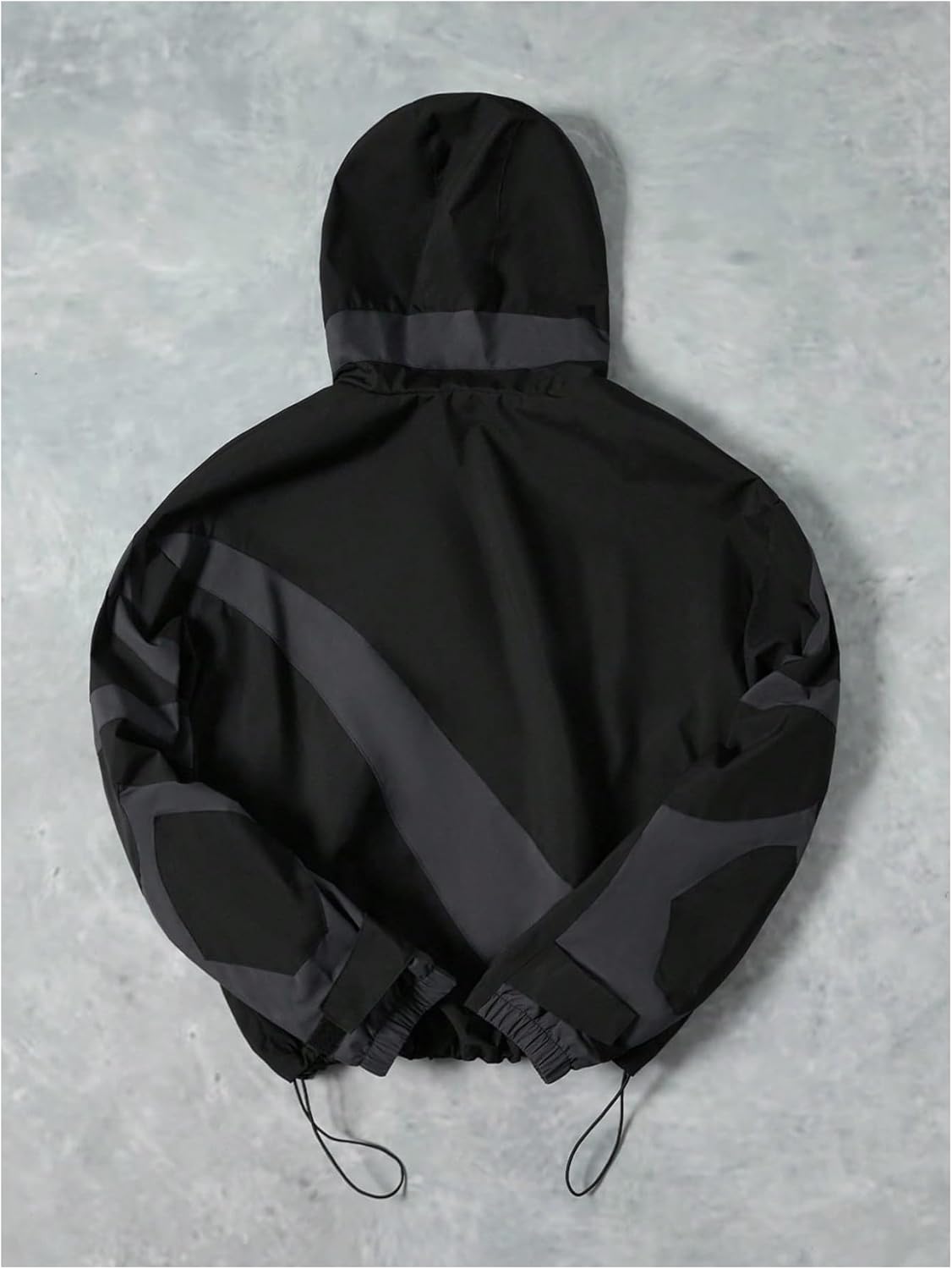 SOLY HUX Men's Windbreaker Jackets Streetwear Full Zip Hooded Lightweight Sports Casual Outerwear - Image 2