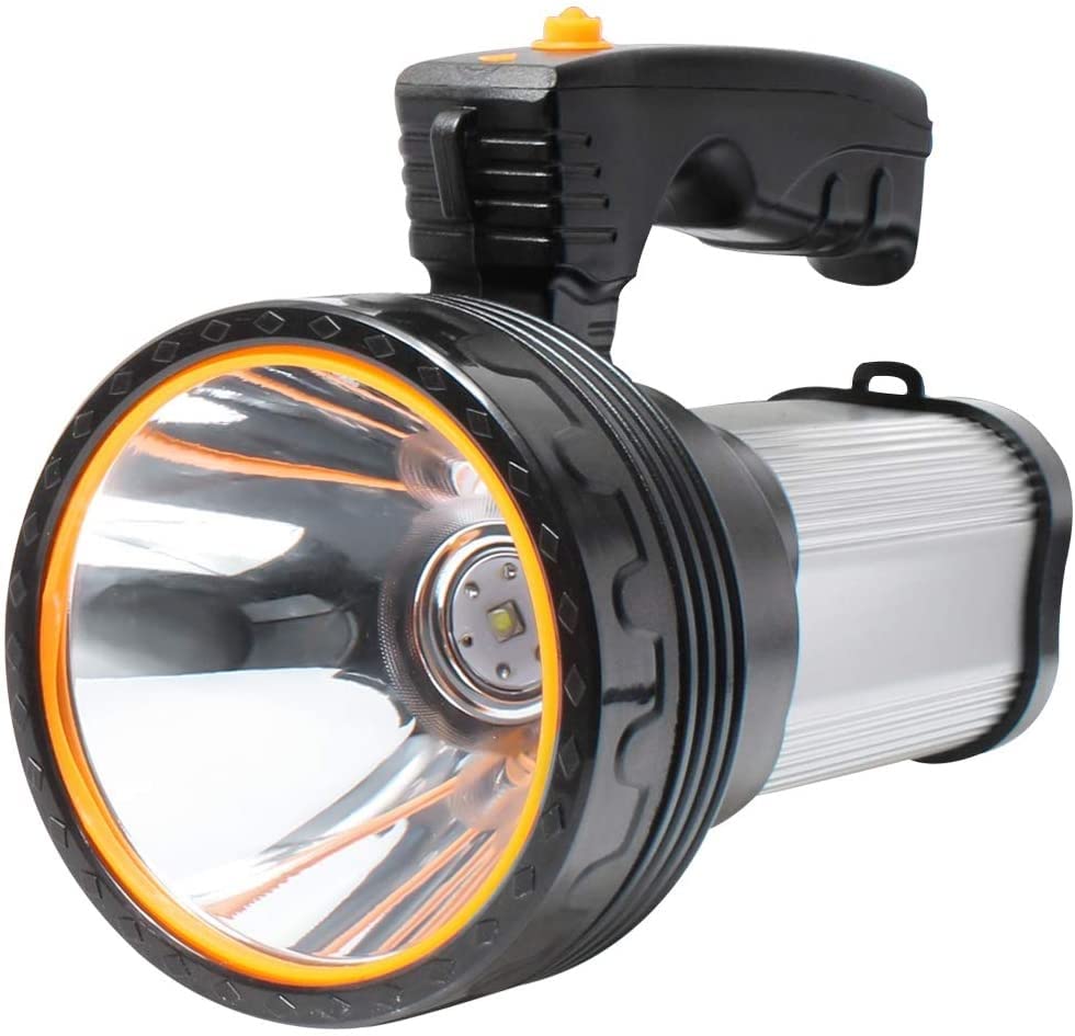 Lampe de poche LED puissante 6000 lumens avec batterie de 9000 mAh