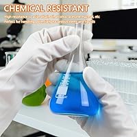 Vista 2 de Guantes de nitrilo resistentes a productos químicos, guantes de limpieza resistentes para el hogar, ácidos, álcalis, solventes, resistentes al