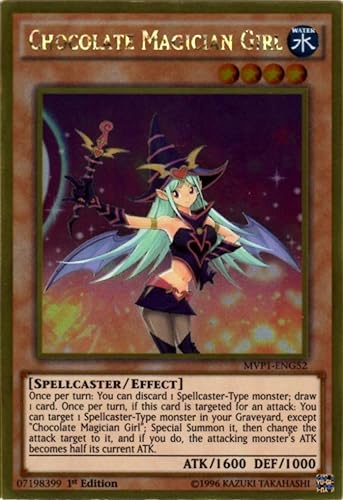 Chocolate Magician Girl (MVP1-ENG52), edición dorada de la película The Dark Side of Dimensions, 1era edición, oro raro