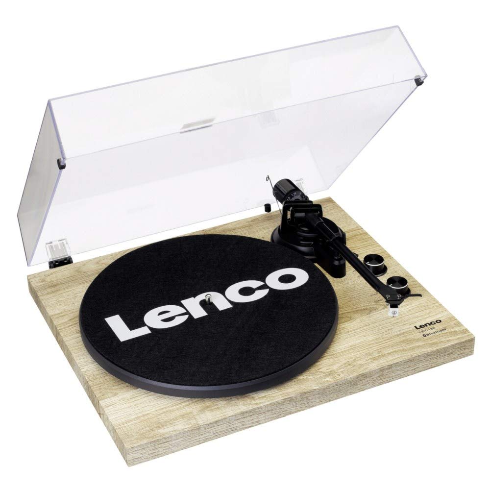 Lenco LBT-188 Plattenspieler - Bluetooth Plattenspieler - Riemenantrieb - 2 Geschwindigkeiten 33 u. 45 U/min - Anti-Skating - braun Kiefer & Guardians of The Galaxy: Awesome Mix Vol.1 [Vinyl LP]