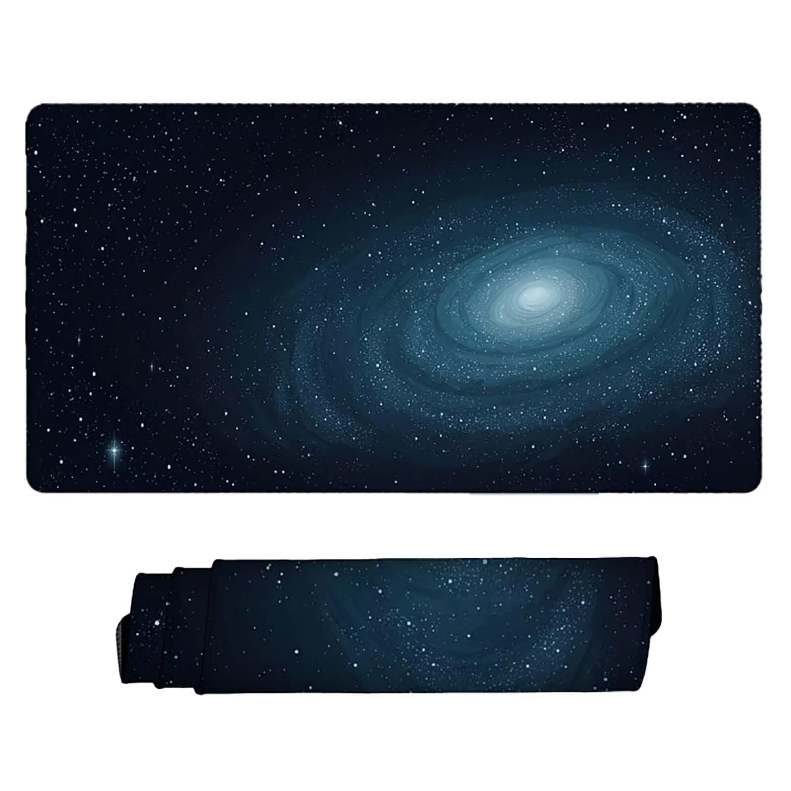 Grau Mauspad 120x60cm Schreibtischunterlage Sternenhimmel Mauspad Gaming Leicht zu Reinigende, Rutschfest Tischunterlage Schreibtisch, Verbessert Präzision und Geschwindigkeit für Deko Büro 7337-2g