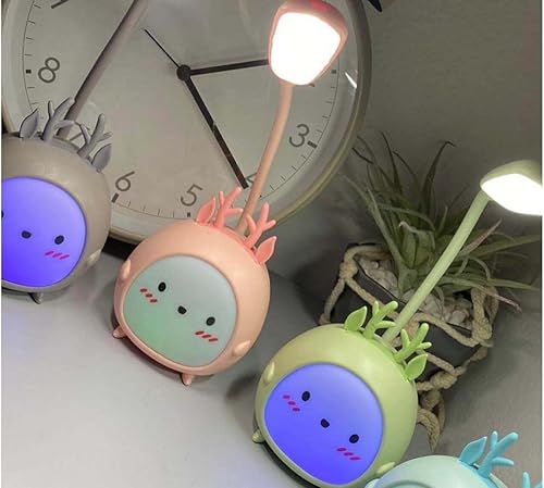 Miniatura 4 de Lámpara de escritorio única con luz nocturna LED, carga inalámbrica, lámpara de protección ocular, recargable por USB, para el hogar, dormitorio,