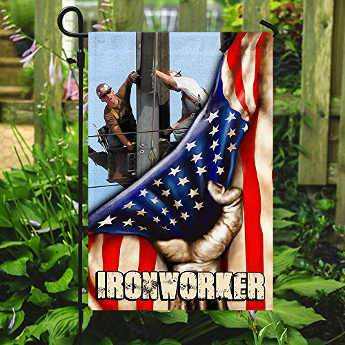 Flags-Proud Ironworker Flag QNK278F, Garden Flag (11.5
