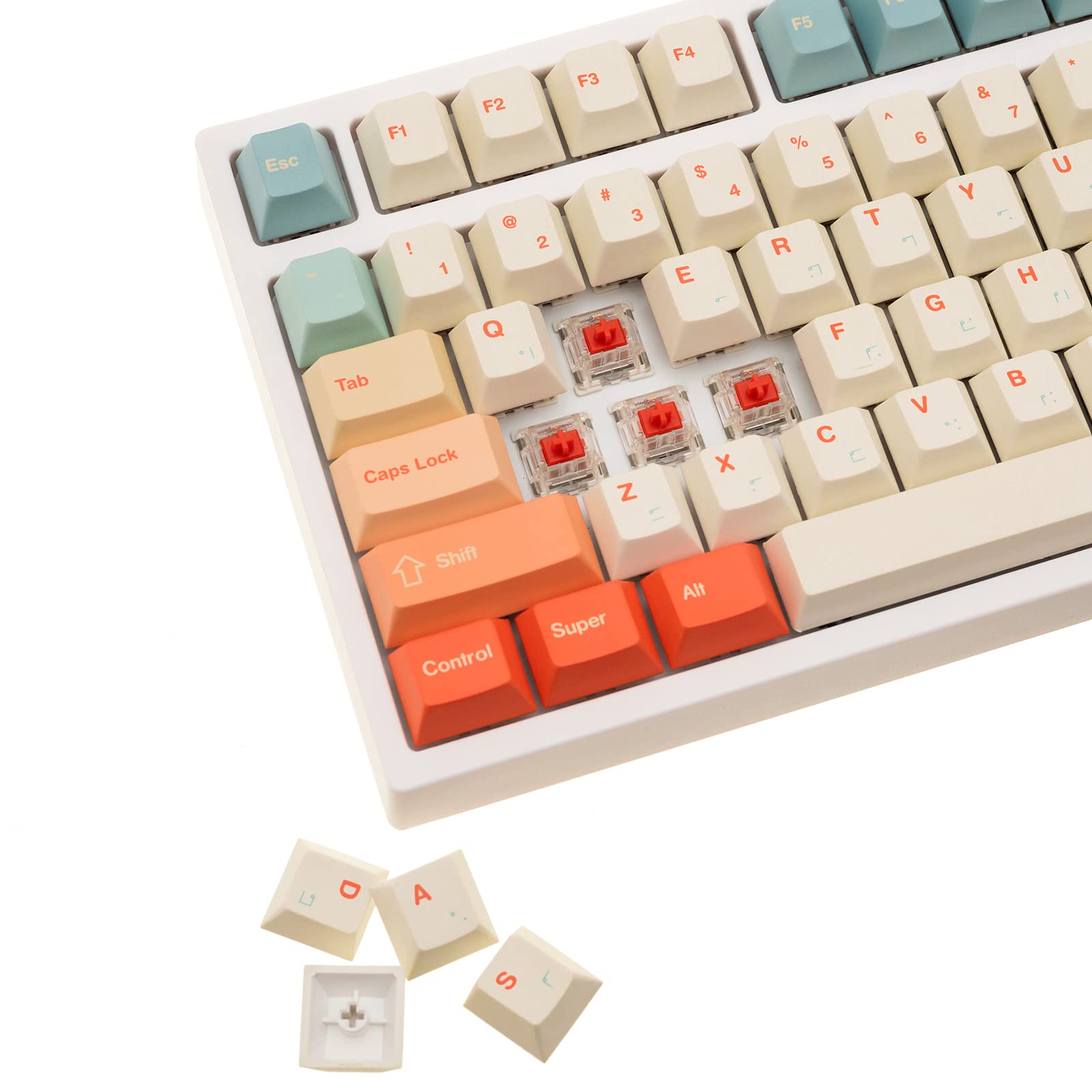 Amazon.com: GK GAMAKAY 145 Keys Summer Love Theme Keycaps Set