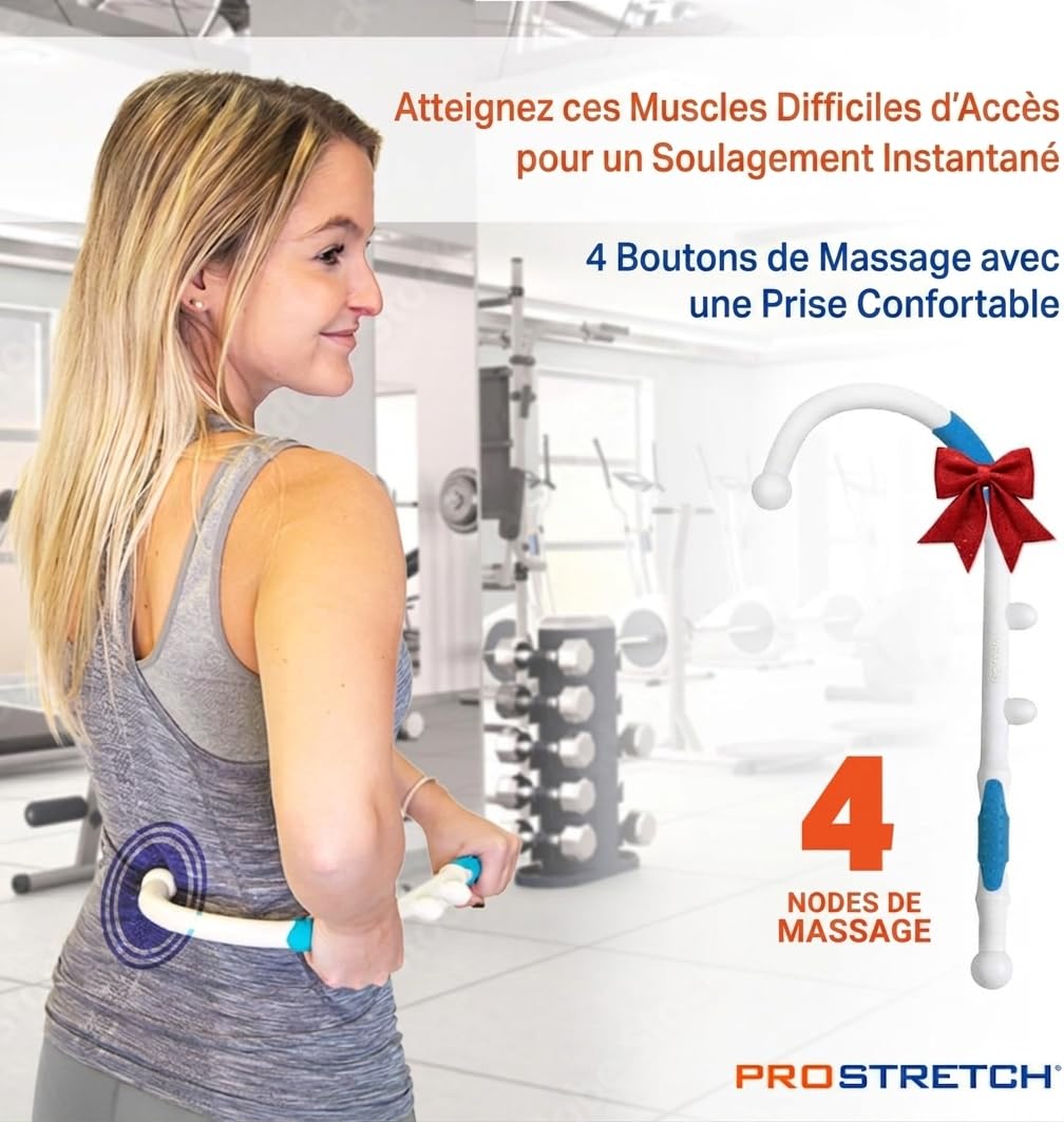 ProStretch Addaday Mini Knot Bad Gen 3 Crochet Canne à Trigger Point Outil d'auto-massage pour le dos, le cou et le soulagement de la douleur