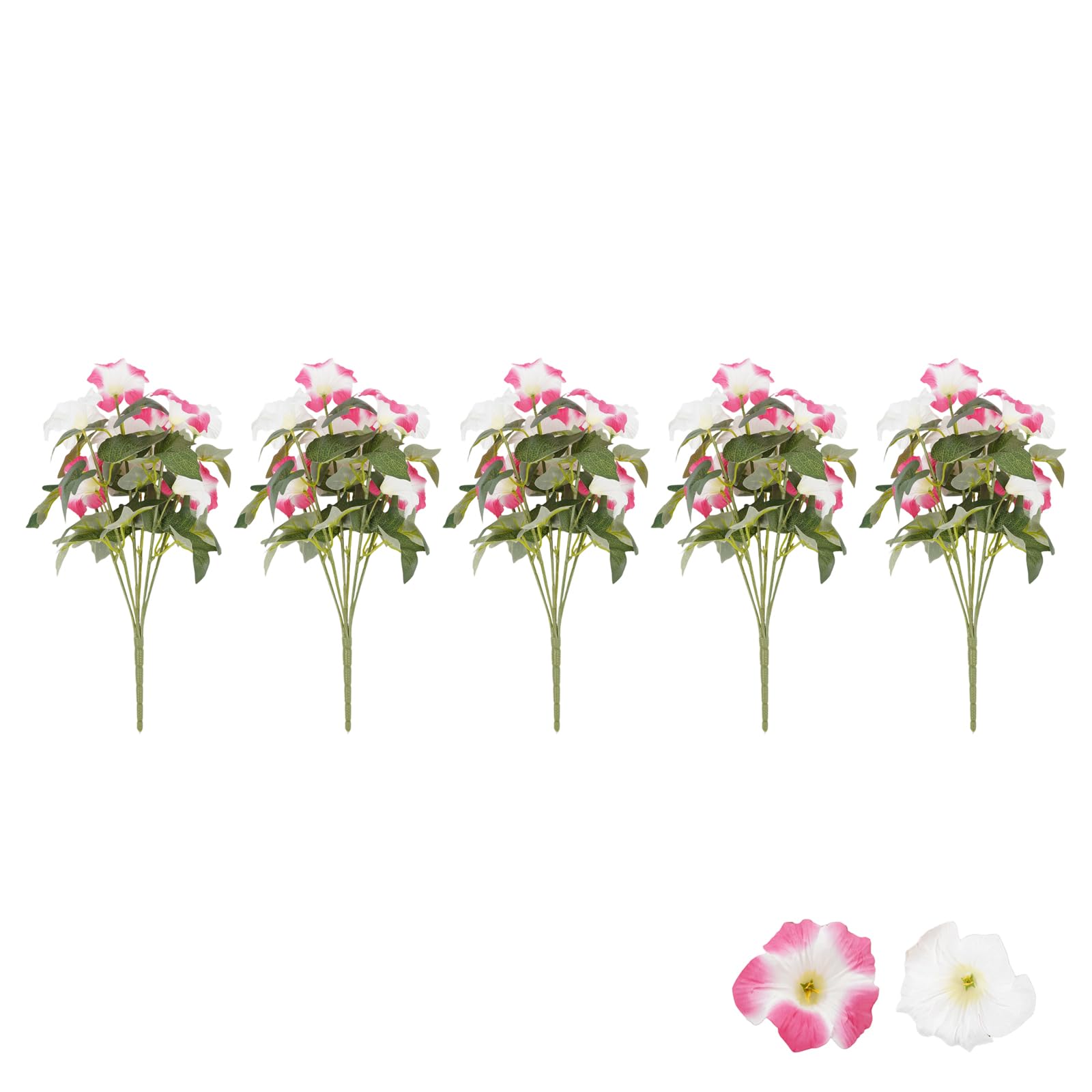 Carotoe K Flower Bundles For Home Decor, Artificial Blooms For Indoor Outdoor Garden Patio Balcony Assorted Colors Faux Flower Bundles For Home Decor Artificial Blooms For Indoor Outdoor Garden