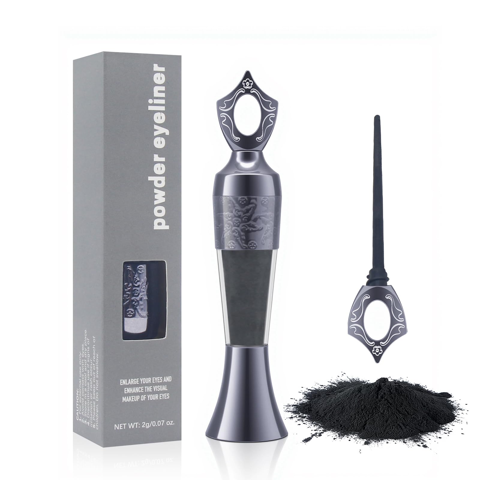 Eyeliner en poudre waterproof pour une tenue intense et imperméable - Crayon ombre à paupières smoky arabe - Tenue prolo