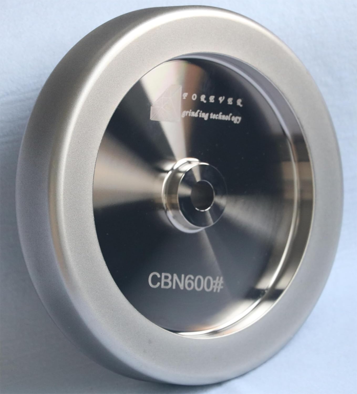4 in 1 PLUS CBN Schleifscheibe, 8 Zoll Durchmesser, 5/8 Zoll Dorn, 1,5 Zoll Breite mit 1/4 Zoll Radius, zum Schärfen von Drechsel- und HSS-Werkzeugen (Körnung 350)