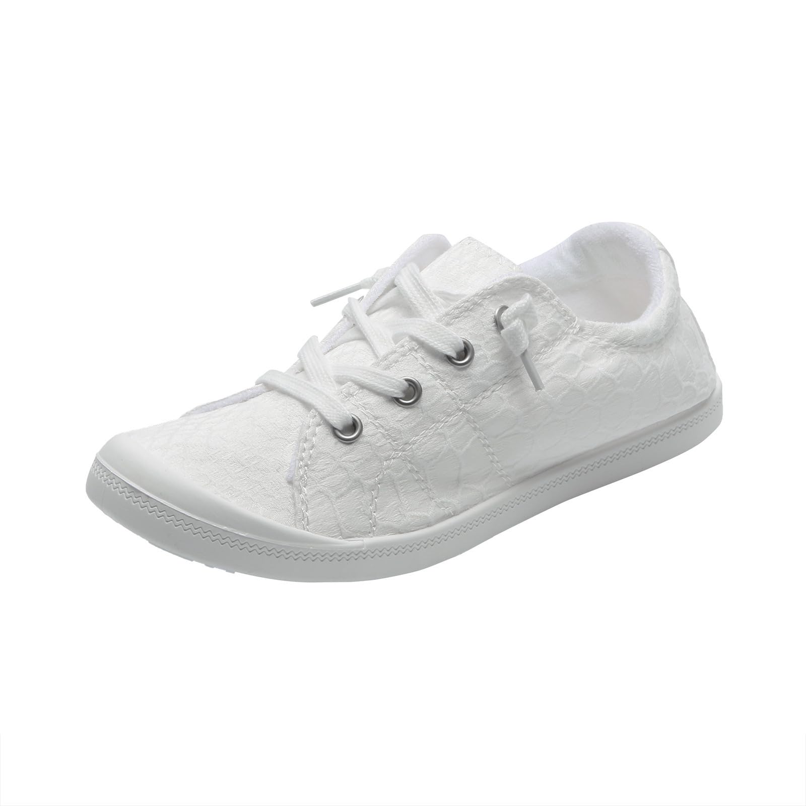 Baskets orthopédiques Confortables pour Femme - Chaussures en Toile Blanche Sneakers Maille Mode Printemps été Plates Décontractées Femmes OrthopéDiques De Course pour La Marche Quotidienne