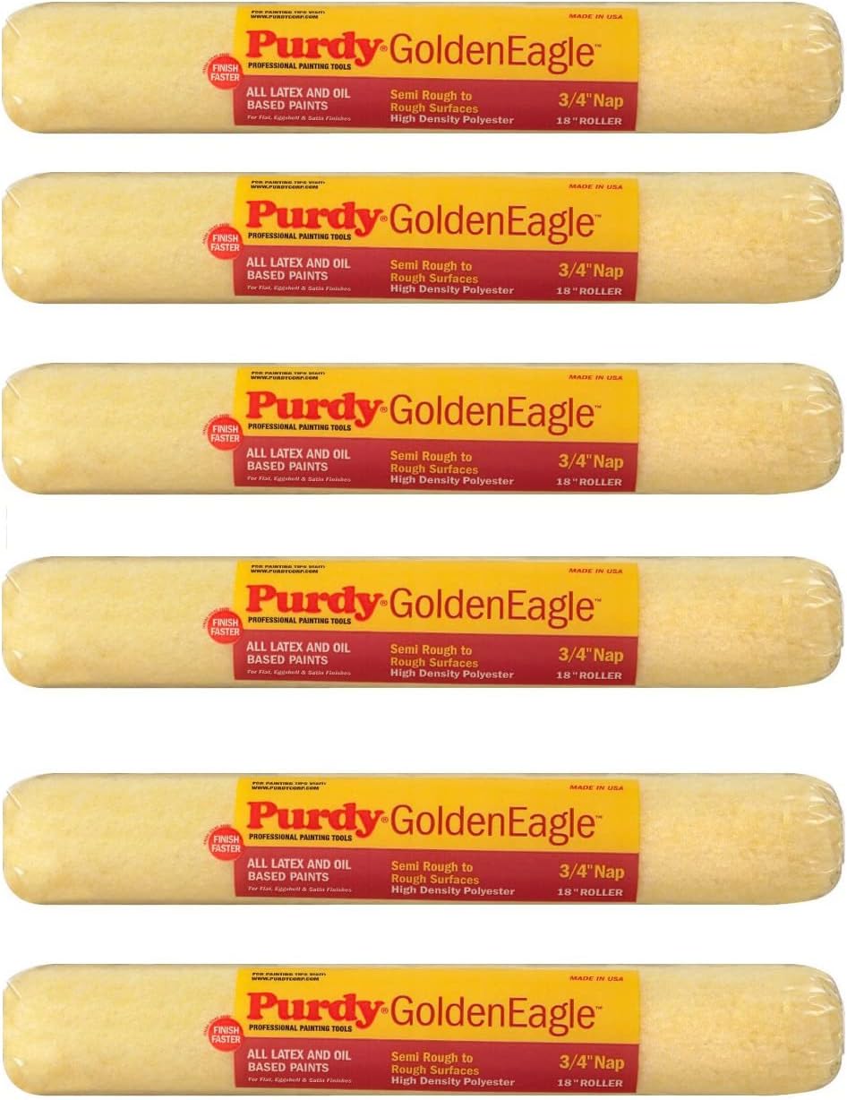Purdy 144608184 Golden Eagle with 3/4" Nap Roller Cover (Case of 6), 18"