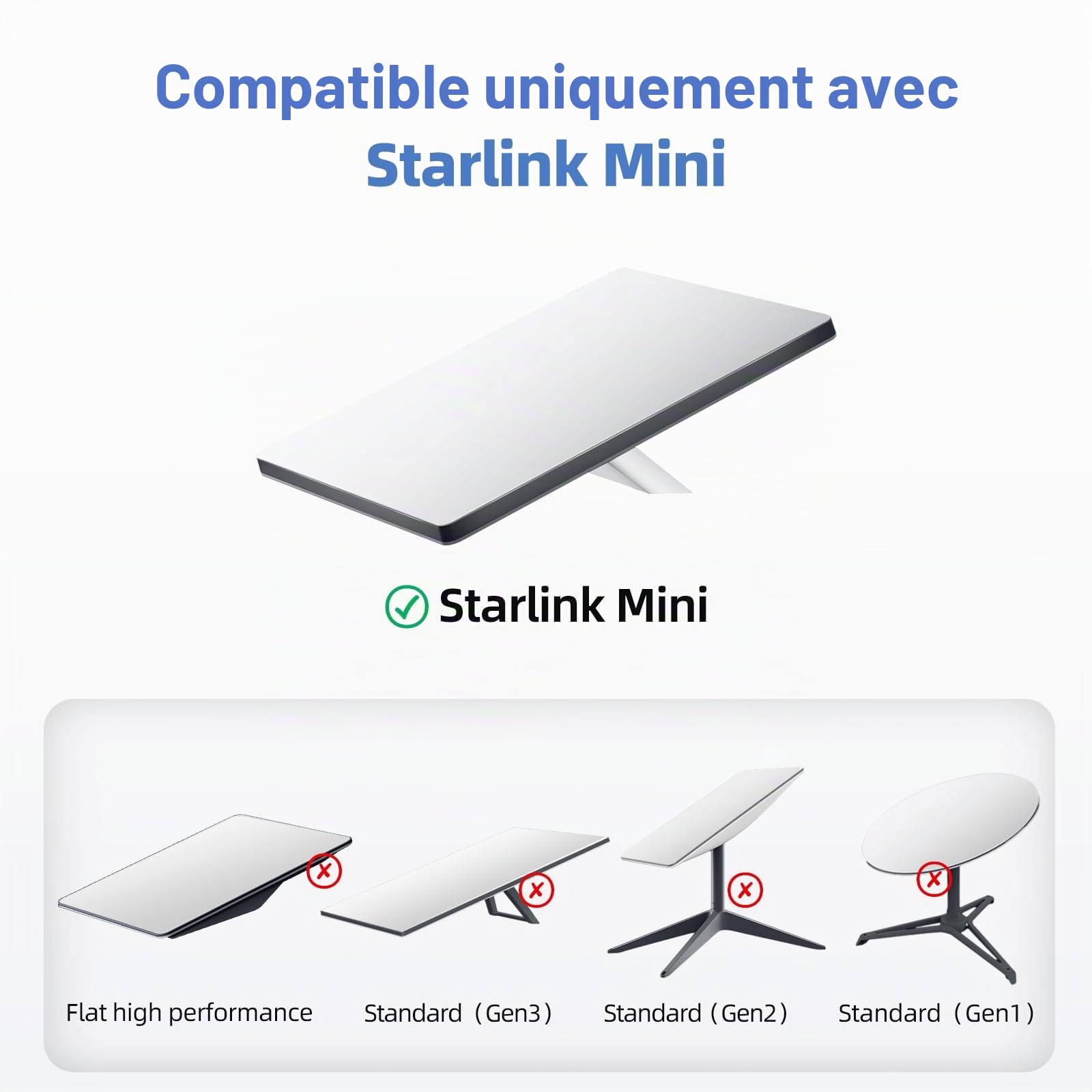 Starlink Mini trépied réglable pour mini plat Starlink Kit de montage portable pour mini accessoires Star Link pour camping en plein air, camping-car